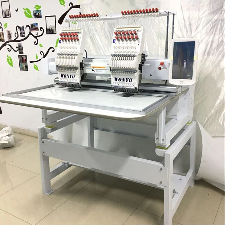 Wonyo 2 Head Computerized Embroidery Machine With Spare Parts